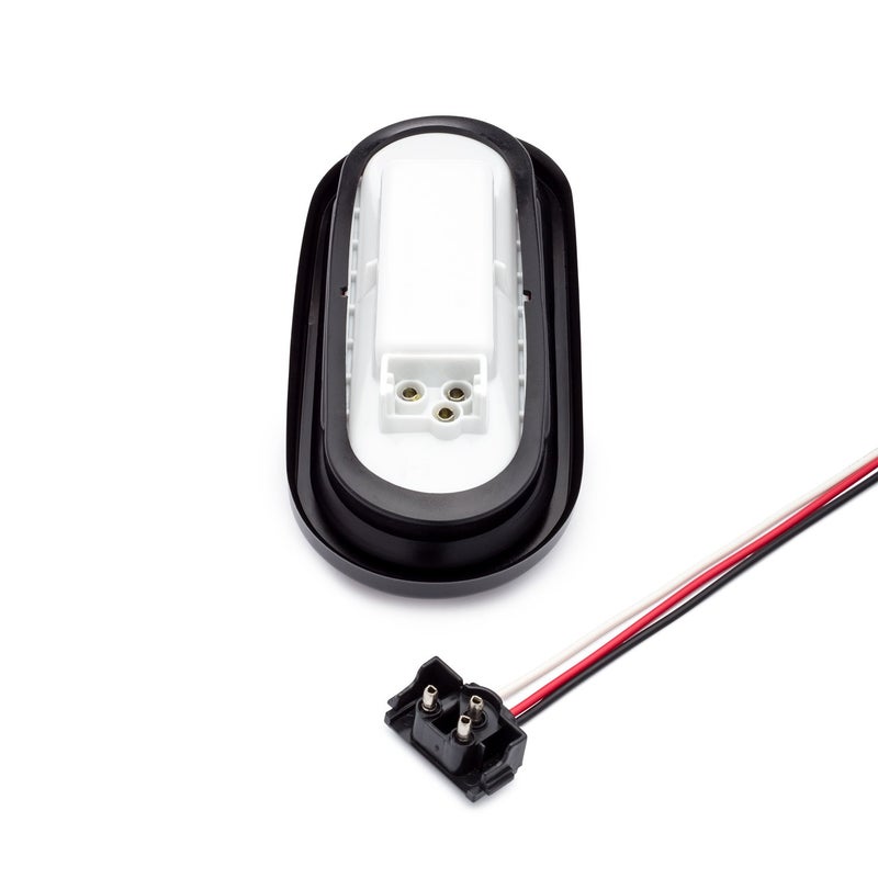 Lumitronics 6 Inch Oval Sealed Waterproof Stop/Turn/Tail Light with Grommet and Right Angle Plug Kit - Image 2